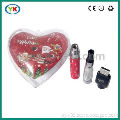 Heart-shaped christmas gift ego e cigarette with CE4